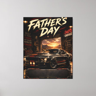 Personalisierte Muscle-Car-Leinwand-Geschenk für P Leinwanddruck