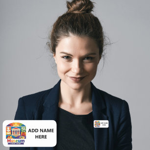 Personalisierte Museums-Namensschilder Namensschild