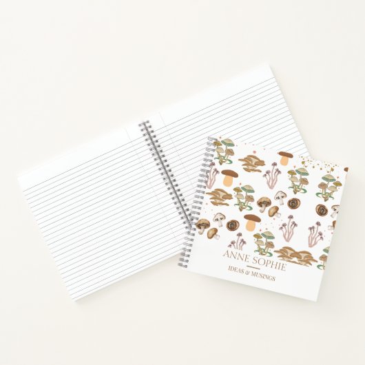 Personalisierte Mushrooms Notizblock (Innenseite)