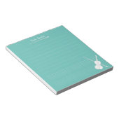 Personalisierte Musik: Die Weiße Geige Notizblock (angewinkelt)