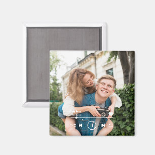 Personalisierte Musik individuelles Foto Kühlschra Magnet