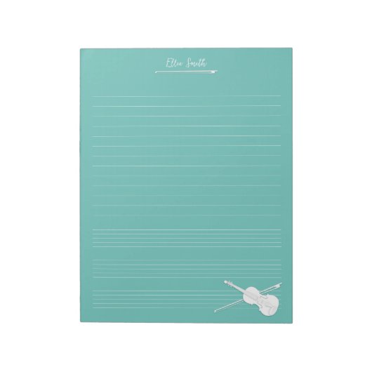 Personalisierte Musik - Klettergarten Notizblock (Rotiert)