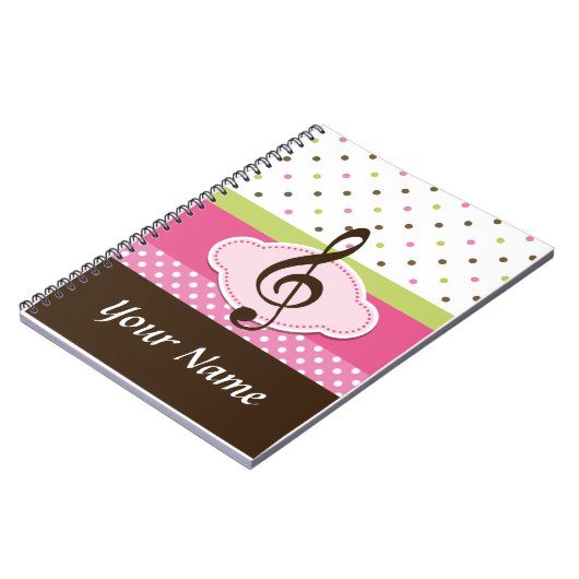 Personalisierte Musik-Lektions-Praxis-Zeitschrift Notizblock (Linke Seite)