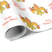 Personalisierte musikalische Cajun Geschenkpapier (Rolleneckpunkt)