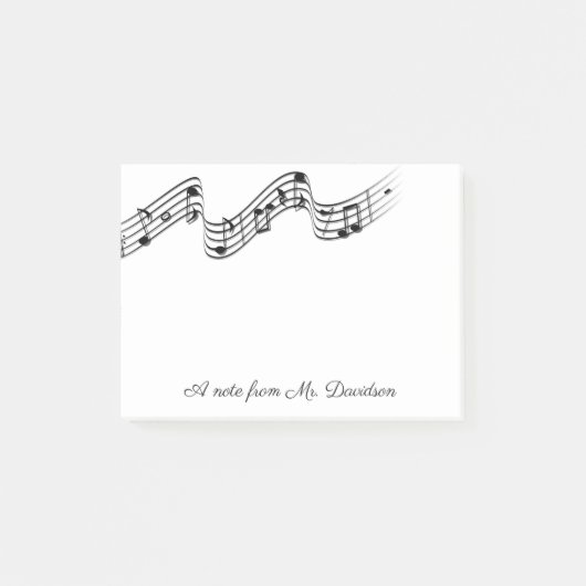 Personalisierte musikalische post-it klebezettel (Vorderseite)