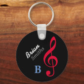 personalisierte Musikerdreiecke Schlüsselanhänger (Vorderseite)