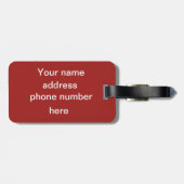 Personalisierte Musikinstrumente Gepäckanhänger (Rückseite horizontal)