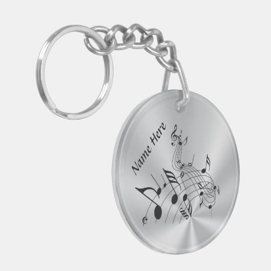 Personalisierte Musiknote-Geschenke mit Ihrem Schlüsselanhänger (Vorderseite links)