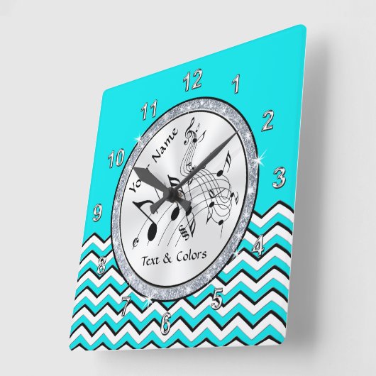 Personalisierte Musiknote Geschenke, Musiknote Uhr (Winkel)