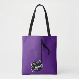 Personalisierte Musiknote Tote Tasche