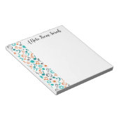 Personalisierte Musiknoten Clefs Musician Gift Notizblock (angewinkelt)