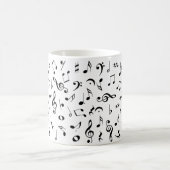 Personalisierte Musiknoten-Tasse Kaffeetasse (Mittel)