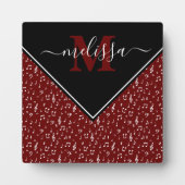 Personalisierte Musiksymbole Fotoplatte (Vorderseite)