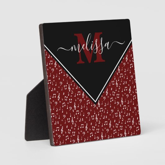 Personalisierte Musiksymbole Fotoplatte (Vorderseite)