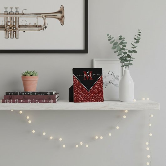 Personalisierte Musiksymbole Fotoplatte