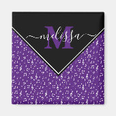 Personalisierte Musiksymbole Magnet (Vorne)