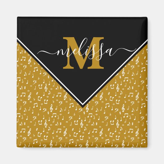 Personalisierte Musiksymbole Magnet (Vorne)