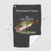 Personalisierte Muskie Whisperer Dunkles Handtuch (Insitu)