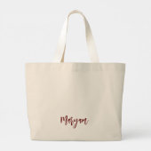 Personalisierte Muslimah "Frag mir warum" Tasche (Rückseite)