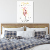 Personalisierte muslimische Couple-Geschenke Canva Leinwanddruck (Insitu (Schlafzimmer))