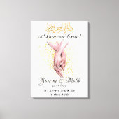 Personalisierte muslimische Couple-Geschenke Canva Leinwanddruck (Vorderseite)