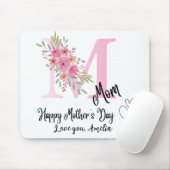 Personalisierte Mutter Anfangsbuchstabe-Mauspad Mousepad (Mit Mouse)