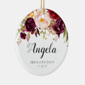 Personalisierte Mutter der Braut Keramik Ornament (Rechts)