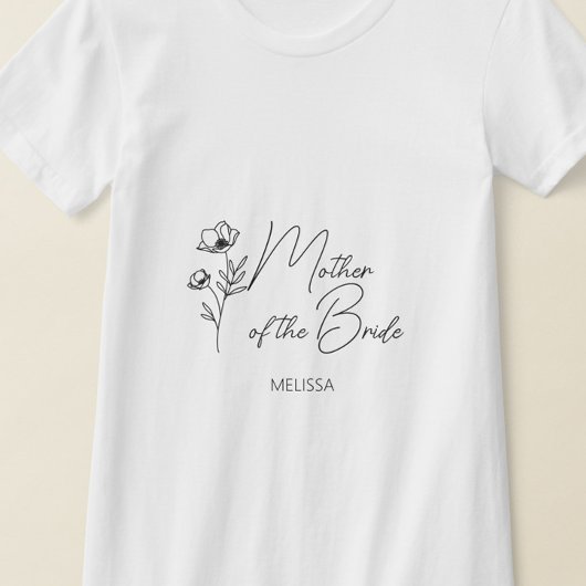 Personalisierte Mutter der Braut T-Shirt