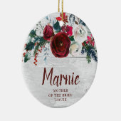 Personalisierte Mutter der Weihnachtsflöten Keramik Ornament (Rechts)