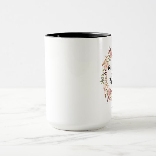 Personalisierte Mutter des Blumenreath Tasse (Zentrum)