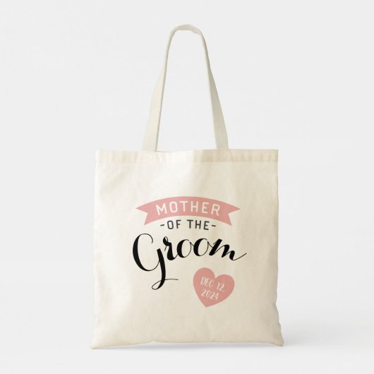 Personalisierte Mutter des Bräutigams Tragetasche (Rückseite)