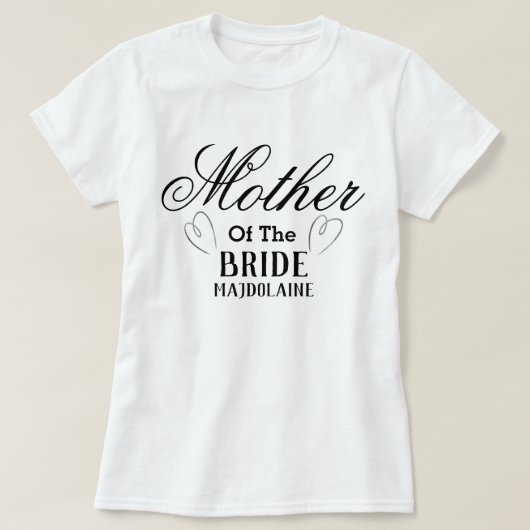 Personalisierte Mutter des Bride-T - Shirt (Design vorne)