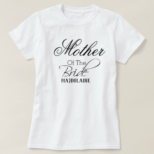 Personalisierte Mutter des Bride-T - Shirt (Design vorne)