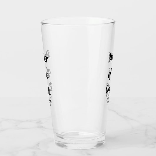 Personalisierte Mutter des Bridglases Glas (Links)