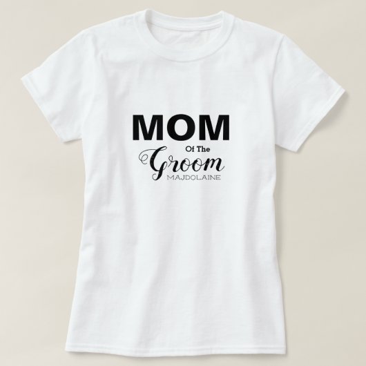 Personalisierte Mutter des Groom-T - Shirt (Design vorne)