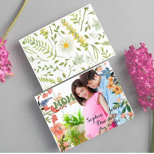 Personalisierte Mutter, die fotografiert wird Feiertagspostkarte