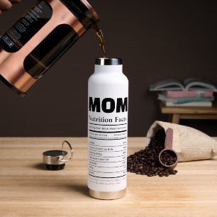 Personalisierte Mutter-Ernährungsfakten mit Fotos Trinkflasche