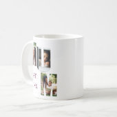 Personalisierte Mutter Foto-Collage Muttertag Kaffeetasse (Vorderseite Links)