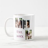 Personalisierte Mutter Foto-Collage Muttertag Kaffeetasse (Links)