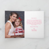 Personalisierte Mutter-Foto-Muttertags-Karte Feiertagskarte (Innenseite)
