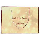 Personalisierte Mutter-Geschenktasche mit schönem Große Geschenktüte (Rückseite)