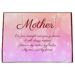 Personalisierte Mutter-Geschenktasche mit schönem  Große Geschenktüte