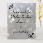 Personalisierte Mutter im Recht Geburtstag Karte (Gelbe Blume)
