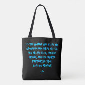 Personalisierte Mutter & Sohn Graffiti Kunst Schwa Tasche (Rückseite)
