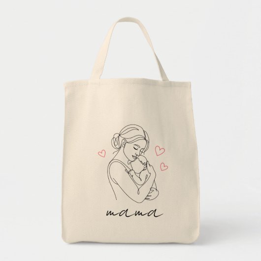 Personalisierte Mutter-Tasche, Geschenk für Mama 2 Tragetasche (Vorne)
