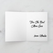 Personalisierte Mutter-Tochter-Liebe Karte (Innenseite)