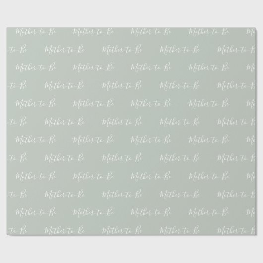 Personalisierte Mutter, um Script Baby Dusche zu w Geschenkpapier (Flach)