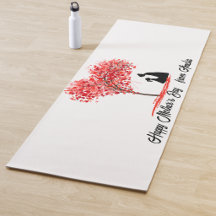 Personalisierte Mutter- und Tochterliebe-Yogamatte
