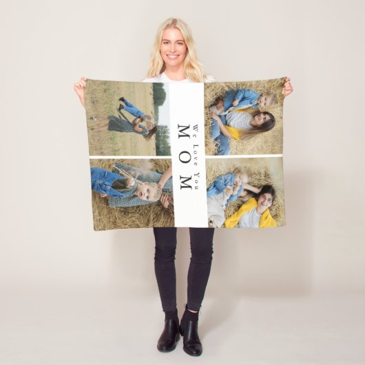 Personalisierte Mütterfamilie Fleecedecke (Beispiel)