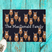 Personalisierte Mutterkuh Fußmatte